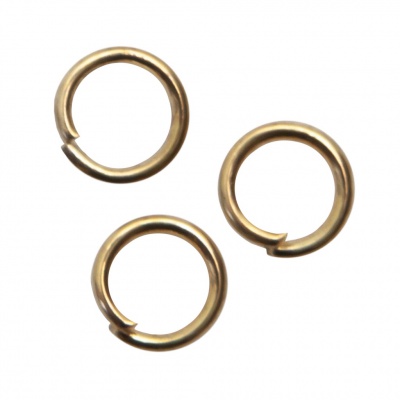 Кольцо  соединительное для бижутерии 5 мм, цв.-золото - купить в Твери. Цена: 0.44 руб.