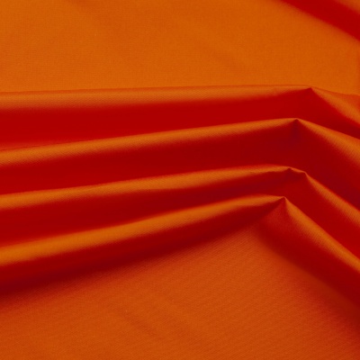 Поли понж (Дюспо) 17-1350, PU/WR, 65 гр/м2, шир.150см, цвет оранжевый - купить в Твери. Цена 82.93 руб.