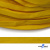 Шнур плетеный (плоский) d-12 мм, (уп.90+/-1м), 100% полиэстер, цв.269 - жёлтый - купить в Твери. Цена: 8.62 руб.