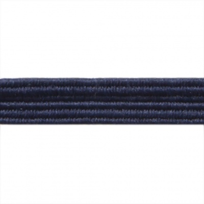 Резиновые нити с текстильным покрытием, шир. 6 мм ( упак.30 м/уп), цв.- 117-т.синий - купить в Твери. Цена: 152.05 руб.