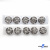 119-01 Кнопки пришивные декоративные металл 21 мм, цв.-никель - купить в Твери. Цена: 21.54 руб.