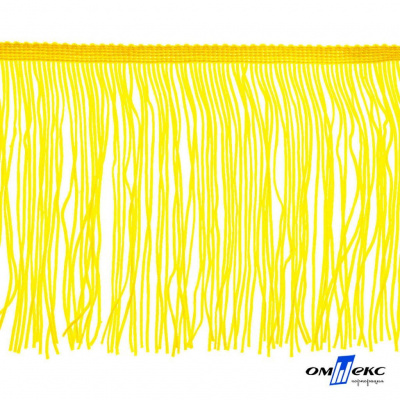 Бахрома для одежды (вискоза), шир.15 см, (упак.10 ярд), цв. 34 - жёлтый - купить в Твери. Цена: 617.40 руб.