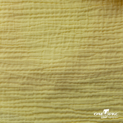 Ткань Муслин, 100% хлопок, 125 гр/м2, шир. 135 см (12-0824) цв.лимон нюд - купить в Твери. Цена 337.25 руб.