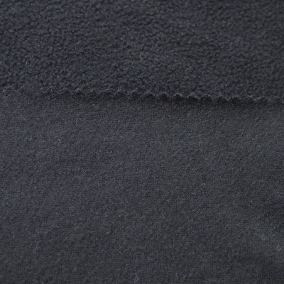 Флис DTY, 130 г/м2, шир. 150 см, цвет чёрный - купить в Твери. Цена 694.22 руб.