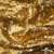 Трикотажное полотно, Сетка с пайетками,188 гр/м2, шир.140 см, цв.-тем.золото (#51) - купить в Твери. Цена 505.15 руб.