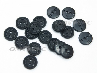 51820/18 мм (2 пр) черные пуговицы - купить в Твери. Цена: 0.82 руб.