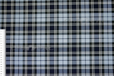 Ткань костюмная клетка Т7274 2004, 220 гр/м2, шир.150см, цвет т.синий/гол/бел - купить в Твери. Цена 