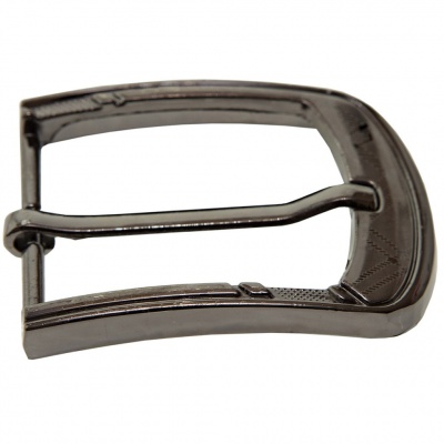 Пряжка металлическая для мужского ремня SC035#3 (шир.ремня 40 мм), цв.-тем.никель - купить в Твери. Цена: 43.93 руб.