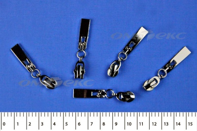 Слайдер декоративный, металлический №1/спираль Т7/никель - купить в Твери. Цена: 6.29 руб.