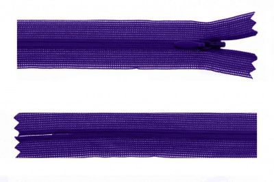 Молния потайная Т3 866, 50 см, капрон, цвет фиолетовый - купить в Твери. Цена: 8.62 руб.