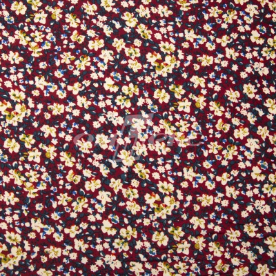 Плательная ткань "Софи" 5.1, 75 гр/м2, шир.150 см, принт растительный - купить в Твери. Цена 243.96 руб.
