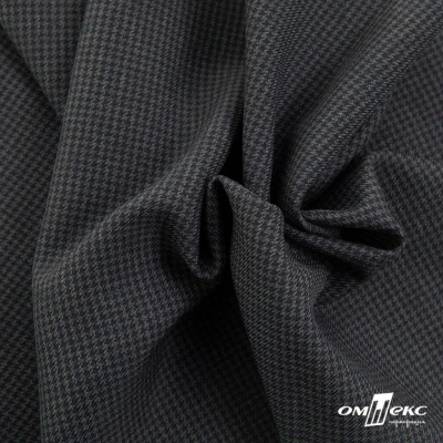 Ткань костюмная Пье-де-пуль 24013, 210 гр/м2, шир.150см, цвет т.серый - купить в Твери. Цена 334.18 руб.