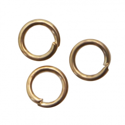 Кольцо  соединительное для бижутерии 4 мм, цв.-золото - купить в Твери. Цена: 0.41 руб.