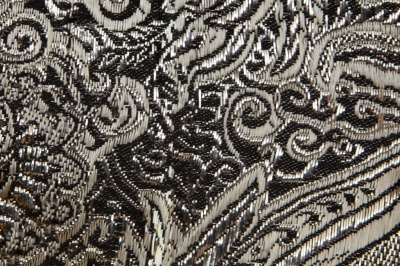 Ткань костюмная жаккард №11, 140 гр/м2, шир.150см, цвет тем.серебро - купить в Твери. Цена 383.29 руб.