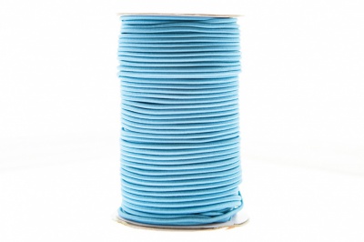 0370-1301-Шнур эластичный 3 мм, (уп.100+/-1м), цв.168 - голубой - купить в Твери. Цена: 464.31 руб.