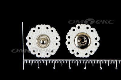 Кнопки пришивные №6 S20мм пластиковые белые - купить в Твери. Цена: 9.88 руб.