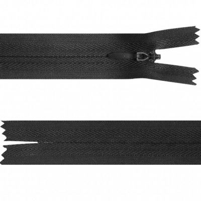 Потайная молния тип 3, полиэстер, неразъемная 70 см цв.черный - купить в Твери. Цена: 10.17 руб.