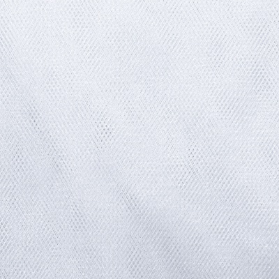 Трикотажное полотно Тюль Кристалл, 100% полиэфир, 16-01/белый, 15гр/м2, шир.160см. - купить в Твери. Цена 128.39 руб.