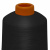 Нитки текстурированные кручёные, намот. 15 000 м, цвет чёрный - купить в Твери. Цена: 237.24 руб.