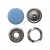 Кнопка рубашечная (закрытая) 9,5мм - эмаль, цв.182 - св.голубой - купить в Твери. Цена: 5.74 руб.