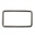 Рамка металлическая прямоугольная, 40 х 15 мм- тём.никель - купить в Твери. Цена: 4.60 руб.