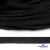 Шнур плетеный d-8 мм плоский, 70% хлопок 30% полиэстер, уп.85+/-1 м, цв.- чёрный - купить в Твери. Цена: 735 руб.
