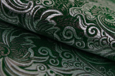 Ткань костюмная жаккард, 135 гр/м2, шир.150см, цвет зелёный№4 - купить в Твери. Цена 441.94 руб.