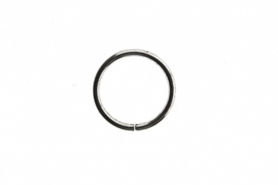 Кольцо металлическое d-15 мм, цв.-никель - купить в Твери. Цена: 2.45 руб.