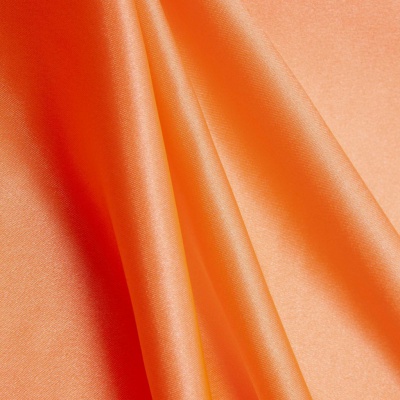 Поли креп-сатин 16-1543, 120 гр/м2, шир.150см, цвет персик - купить в Твери. Цена 155.57 руб.