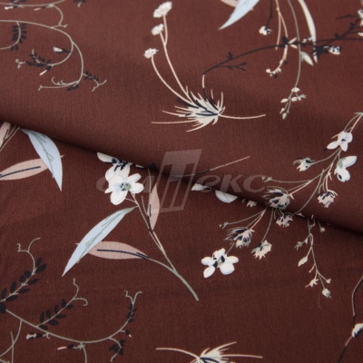 Плательная ткань "Фламенко" 2.2, 80 гр/м2, шир.150 см, принт растительный - купить в Твери. Цена 239.03 руб.