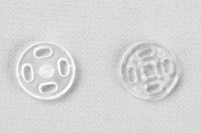 Кнопки пришивные пластиковые 11,5 мм, блистер 24шт, цв.-прозрачные - купить в Твери. Цена: 59.44 руб.