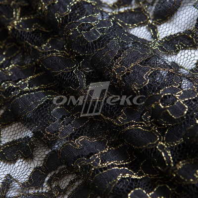 Кружевное полотно XD LACE 1-4, 80 гр/м2, шир.150см, цвет чёрный - купить в Твери. Цена 245.94 руб.