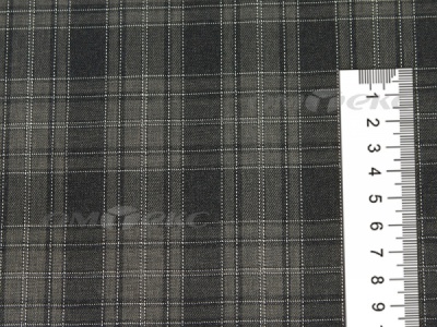 Ткань костюмная клетка 25235 2004, 185 гр/м2, шир.150см, цвет серый/бел - купить в Твери. Цена 