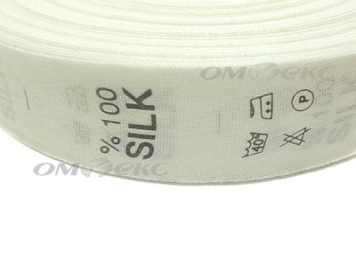 Состав и уход за тк.100% Silk (1000 шт) - купить в Твери. Цена: 525.77 руб.
